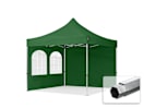 3x3m Aluminium Faltpavillon, inkl. 2 Seitenteile, dunkelgrün 3x3m Aluminium Faltpavillon, inkl. 2 Seitenteile, dunkelgrün