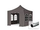 3x3m Aluminium Faltpavillon, inkl. 4 Seitenteile, dunkelgrau 3x3m Aluminium Faltpavillon, inkl. 4 Seitenteile, dunkelgrau