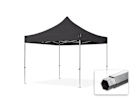 3x3m Aluminium Faltpavillon, ohne Seitenteile, schwarz 3x3m Aluminium Faltpavillon, ohne Seitenteile, schwarz