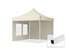 3x3m Stahl Faltpavillon, inkl. 2 Seitenteile, creme 3x3m Stahl Faltpavillon, inkl. 2 Seitenteile, creme