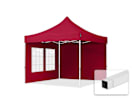 3x3m Stahl Faltpavillon, inkl. 2 Seitenteile, rot 3x3m Stahl Faltpavillon, inkl. 2 Seitenteile, rot