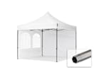 3x3m Stahl Faltpavillon, inkl. 2 Seitenteile, weiß 3x3m Stahl Faltpavillon, inkl. 2 Seitenteile, weiß