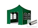 3x3m Stahl Faltpavillon, inkl. 4 Seitenteile, dunkelgrün 3x3m Stahl Faltpavillon, inkl. 4 Seitenteile, dunkelgrün