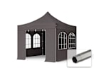 3x3m Stahl Faltpavillon, inkl. 4 Seitenteile, dunkelgrau 3x3m Stahl Faltpavillon, inkl. 4 Seitenteile, dunkelgrau