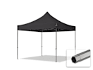 3x3m Stahl Faltpavillon, ohne Seitenteile, schwarz 3x3m Stahl Faltpavillon, ohne Seitenteile, schwarz