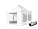 3x4,5m Aluminium Faltpavillon, inkl. 4 Seitenteile, weiß 3x4,5m Aluminium Faltpavillon, inkl. 4 Seitenteile, weiß