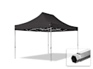 3x4,5m Aluminium Faltpavillon, ohne Seitenteile, schwarz 3x4,5m Aluminium Faltpavillon, ohne Seitenteile, schwarz