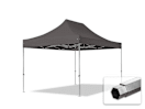 3x4,5m Aluminium Faltpavillon, ohne Seitenteile, dunkelgrau 3x4,5m Aluminium Faltpavillon, ohne Seitenteile, dunkelgrau
