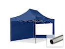 3x4,5m Stahl Faltpavillon, inkl. 2 Seitenteile, dunkelblau 3x4,5m Stahl Faltpavillon, inkl. 2 Seitenteile, dunkelblau