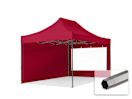 3x4,5m Stahl Faltpavillon, inkl. 2 Seitenteile, rot 3x4,5m Stahl Faltpavillon, inkl. 2 Seitenteile, rot