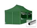 3x6m Aluminium Faltpavillon, inkl. 4 Seitenteile, dunkelgrün 3x6m Aluminium Faltpavillon, inkl. 4 Seitenteile, dunkelgrün