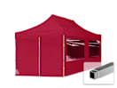 3x6m Aluminium Faltpavillon, inkl. 4 Seitenteile, rot 3x6m Aluminium Faltpavillon, inkl. 4 Seitenteile, rot