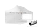 3x6m Aluminium Faltpavillon, inkl. 2 Seitenteile, weiß 3x6m Aluminium Faltpavillon, inkl. 2 Seitenteile, weiß