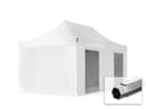 3x6m Aluminium Faltpavillon, inkl. 4 Seitenteile, weiß 3x6m Aluminium Faltpavillon, inkl. 4 Seitenteile, weiß