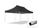 3x6m Aluminium Faltpavillon, ohne Seitenteile, schwarz 3x6m Aluminium Faltpavillon, ohne Seitenteile, schwarz