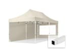3x6m Stahl Faltpavillon, inkl. 2 Seitenteile, creme 3x6m Stahl Faltpavillon, inkl. 2 Seitenteile, creme