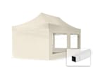 3x6m Stahl Faltpavillon, inkl. 4 Seitenteile, creme 3x6m Stahl Faltpavillon, inkl. 4 Seitenteile, creme