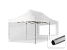 3x6m Stahl Faltpavillon, inkl. 2 Seitenteile, weiß 3x6m Stahl Faltpavillon, inkl. 2 Seitenteile, weiß