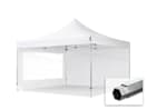 4x4m Aluminium Faltpavillon, inkl. 2 Seitenteile, weiß 4x4m Aluminium Faltpavillon, inkl. 2 Seitenteile, weiß