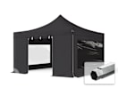 4x4m Aluminium Faltpavillon, inkl. 4 Seitenteile, schwarz 4x4m Aluminium Faltpavillon, inkl. 4 Seitenteile, schwarz