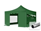 4x4m Aluminium Faltpavillon, inkl. 4 Seitenteile, dunkelgrün 4x4m Aluminium Faltpavillon, inkl. 4 Seitenteile, dunkelgrün