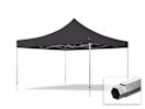 4x4m Aluminium Faltpavillon, ohne Seitenteile, schwarz 4x4m Aluminium Faltpavillon, ohne Seitenteile, schwarz