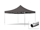 4x4m Aluminium Faltpavillon, ohne Seitenteile, dunkelgrau 4x4m Aluminium Faltpavillon, ohne Seitenteile, dunkelgrau