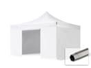 4x4m Stahl Faltpavillon, inkl. 4 Seitenteile, weiß 4x4m Stahl Faltpavillon, inkl. 4 Seitenteile, weiß