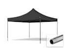4x4m Stahl Faltpavillon, ohne Seitenteile, schwarz 4x4m Stahl Faltpavillon, ohne Seitenteile, schwarz