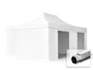 4x6m Aluminium Faltpavillon, inkl. 4 Seitenteile, weiß 4x6m Aluminium Faltpavillon, inkl. 4 Seitenteile, weiß