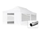 4x8m Aluminium Faltpavillon, inkl. 4 Seitenteile, weiß 4x8m Aluminium Faltpavillon, inkl. 4 Seitenteile, weiß