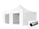 5x5m Aluminium Faltpavillon, inkl. 4 Seitenteile, weiß 5x5m Aluminium Faltpavillon, inkl. 4 Seitenteile, weiß
