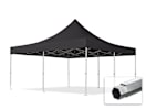 5x5m Aluminium Faltpavillon, ohne Seitenteile, schwarz 5x5m Aluminium Faltpavillon, ohne Seitenteile, schwarz