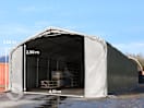 6x12m Zelthalle, PRIMEtex-Plane, grau, ohne Statik