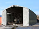 6x12m Zelthalle, PRIMEtex-Plane, grau, mit Statik (Erduntergrund) 6x12m Zelthalle, PRIMEtex-Plane, grau, mit Statik (Erduntergrund)