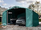 6x6m Zeltgarage, PRIMEtex-Plane, dunkelgrün, ohne Statik