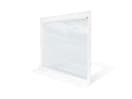 2x2 m Seitenteil mit Panorama-Fenster und Rollo 2x2 m Seitenteil mit Panorama-Fenster und Rollo