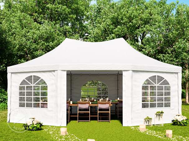 pagoda marquee used for a garden event