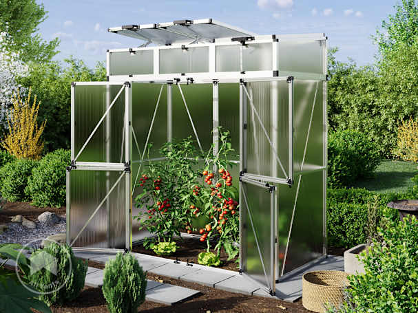 VANESSA tomato house with aluminium frame and skylight windows