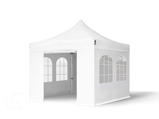 Carpa plegable con ventanas de arco