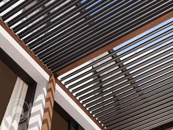 Lamas ajustables de la pérgola