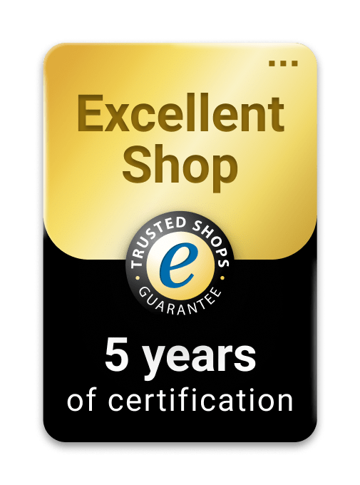 10 years Trusted Shops Excellent