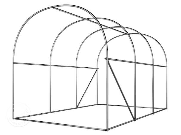 robust polytunnel frame