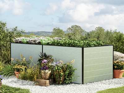 aluminium raised bed