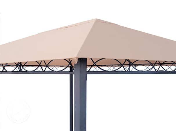 cappuccino fabric gazebo roof