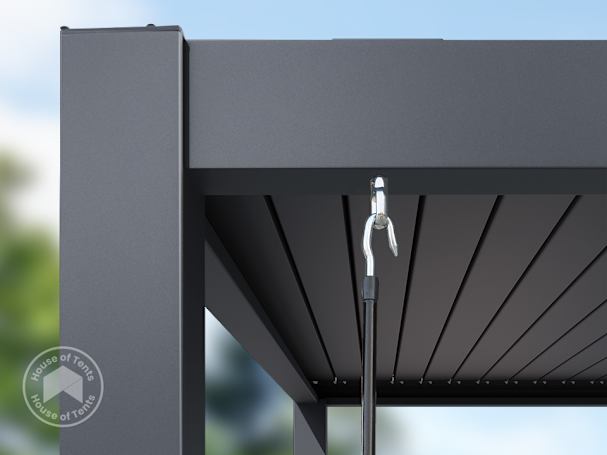 aluminium pergola crank handle