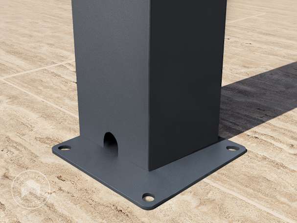 aluminium pergola post