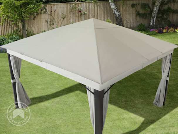 stone fabric gazebo roof