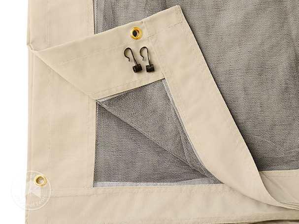 cream colour mosquito net