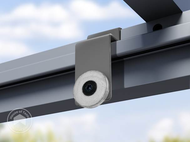 pergola rail for canopy to slide